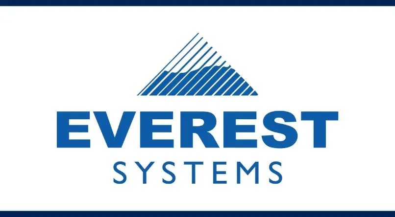 Everest Systems logo featuring a stylized blue mountain and bold company name
